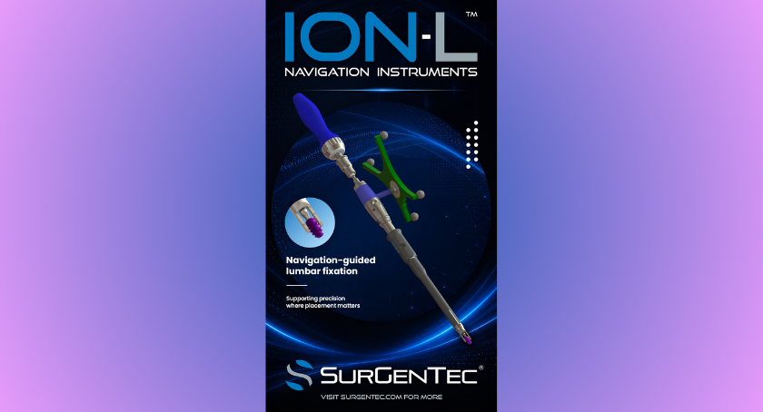 SurGenTec Secures FDA Clearance for its ION-L Lumbar Navigation Compatible Instruments